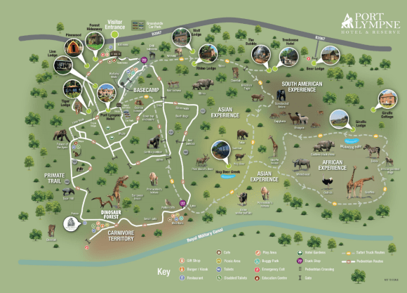 Image of Map of Port Lympne Wild Animal Park