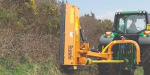 Image of a Tractor carrying out Verge Maintenance