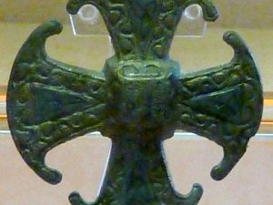 Image of the original Canterbury Cross an exhibit in the Museum