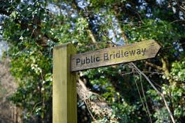 Picture of a Public Bridleway Sign