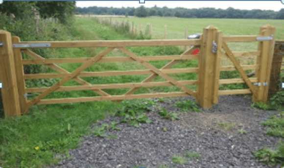 Picture of Field Gate to Footpath part of Title No:K604090