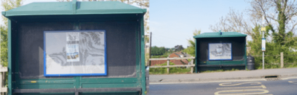 Picture of Bus Shelter and Notice Board Canterbury Road Eastbound