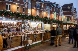 Picture of some of the Stalls at the Christmas market