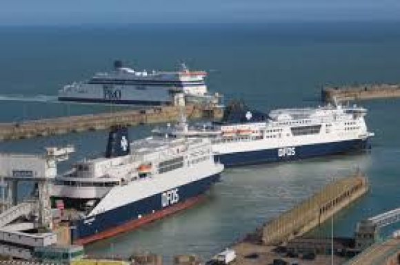 Picture of Ferries leaving and arriving in Dover Port