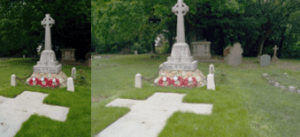 Picture of the Dunkirk War Memorial situated in the grounds of the now disused Churchyard of the Dunkirk Parish Church